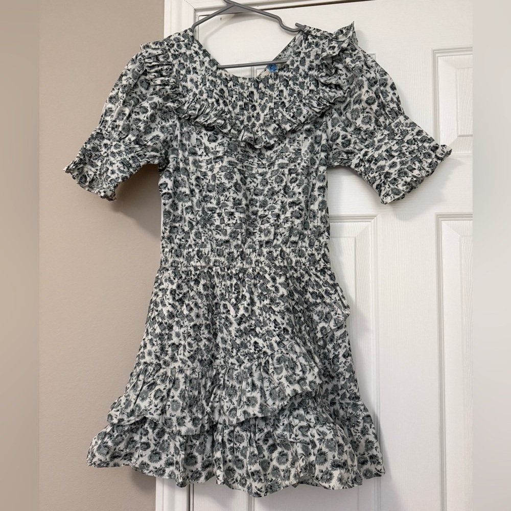 LoveShackFancy Floreen Mini in Warm Gray Pintuck Pleated Cotton - Picture 2 of 5